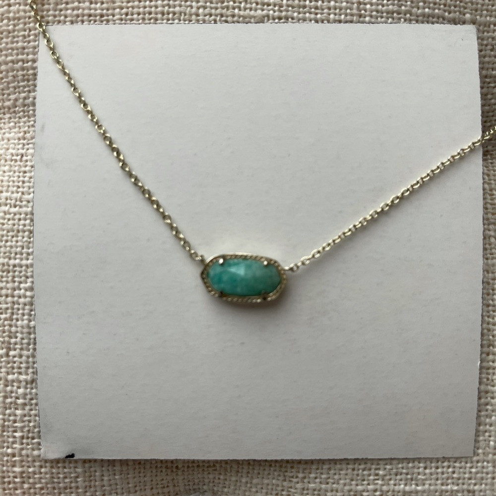 Elisa Satellite Silver Necklace In Light Teal